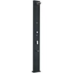 Douche solaire droite alu noir 28 l avec rince - pieds et brumisateur