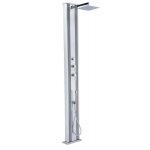 [jamais utilise] douche solaire hybride d'extrieur 37l formidra dada straight aluminium - d463 - ax