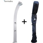 Douche solaire spring gris mtallis - 30 l + housse d'hivernage douche solaire formidra