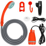 Douche de voiture, portable, usb, �lectrique, rechargeable, batterie au lithium, orange