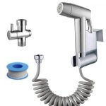 Douchette de bidet wc - avec crochet pour rservoir et tuyau tlescopique en abs de 150 cm - pistolet ...