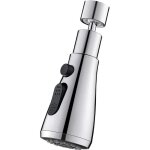 Douchette evier cuisine robinet 360 degres, 3 modes embout robinet cuisine avec aerateur, mitigeur evier ...