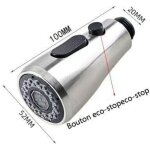 Douchette evier pull - out douches robinet mitigeur cuisine pro t�te de douche 2 types de jet