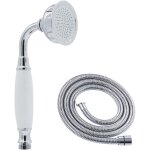 Douchette � main chrom�e style vintage avec flexible de 150 cm, haut d�bit, remplacement pour pommeau ...