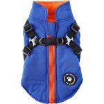 Doudoune imperm�able et chaude / manteau pour chiot avec harnais, convient aux chiens de petite et moyenne ...