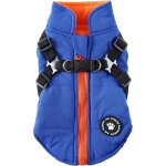 Doudoune imperm�able et chaude / manteau pour chiot avec harnais, convient aux chiens de petite et moyenne ...