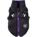 Doudoune imperm�able et chaude / manteau pour chiot avec sangle de poitrine pour chiens de petite et ...