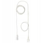 Douille �toile ikea strala avec c�ble blanc 4 m