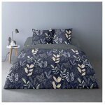 Dourev - housse de couette 260x240 gaia + 2 taies mati�re polaire