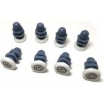 Dpzo - 10 pi�ces porte de douche coureurs / roues / poulies / guides 20 mm diam�tre -