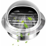Dpzo - 100mm grille d'a�ration ronde grille ventilation hotte, bouchon rond en acier inoxydable 304 avec ...
