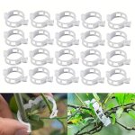 Dpzo - 100pcs plant support clips de jardin tomate clips support, connecte plantes, ficelle, vignes treillis, ...