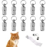 Dpzo - 10pcs tubes d'étiquette pour animaux, pendentifs anti - perte pour chats et chiens, mini tags ... Dpzo - 10pcs tubes d'étiquette pour animaux, pendentifs anti - perte pour chats et chiens, mini tags ...