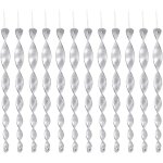 Dpzo - 12 pices rpulsif oiseaux, barre rflchissante en spirale de 30 cm pour balcon et potager