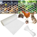 Dpzo - 15. 7in x 10 ft grillage de clôture en plastique pour poulailler, grillage pour le jardinage, ... Dpzo - 15. 7in x 10 ft grillage de clôture en plastique pour poulailler, grillage pour le jardinage, ...