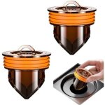 Dpzo - 2 pices siphon de sol anti - refoulement, siphon de sol  suspension magntique anti - odeur, ...