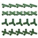Dpzo - lot de 20 connecteurs de cadre de jardinage r�sistants pour serre et plantes 11 mm