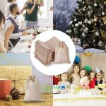 Dpzo - 20 pi�ces sac � cordon en toile de jute, 13 x 18 cm sacs de mariage sac en lin r�utilisable sacs ...