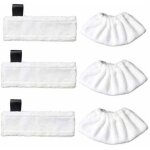 Dpzo - lot de 3 lingettes de rechange en microfibre et 3 chiffons en microfibre pour karcher easy fix ...