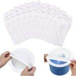 Dpzo - 30pcs chaussettes de skimmer de piscine, prfiltre rutilisable pour emprisonner pollen et feuilles ...