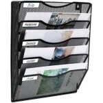 Dpzo - 5 poches maille mur porte - fichiers bureau suspendu dossier dossier magazine rack courrier trieur ... Dpzo - 5 poches maille mur porte - fichiers bureau suspendu dossier dossier magazine rack courrier trieur ...