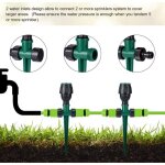 Dpzo - arroseur de jardin circulaire automatique, systme d'irrigation rotatif  360 pour gazon