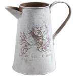 Dpzo - arrosoir en m�tal vase � fleurs seau en �tain avec poign�e d�coration vintage pour jardin 17 x ...