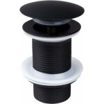 Dpzo - bonde de lavabo noir sans trop plein, bonde de lavabo pop up noir universelle, bonde de vidage ...