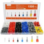 Dpzo - cosses electriques a sertir, 1500 pcs 8 types connecteur electriques, pince a sertir cosse, cosses ...