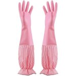Dpzo - gants de mnage en caoutchouc, 1 paire, gants rutilisables tanches pour lavage et jardinage, ...