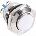 Dpzo - interrupteur  bouton poussoir, 12 v 16 mm tanche voiture vhicule mtal bouton poussoir momentan ...