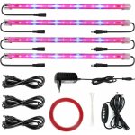 Dpzo - ip65 lampe horticole culture indoor 40w led horticole t5 grow led avec minuterie 3h / 6h / 12h ...