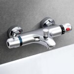 Dpzo - mitigeur douche thermostatique, mitigeur baignoire thermostatique en laiton, robinet de douche ...