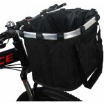 Dpzo - jamais utilis]panier de vlo support pour chien pliable amovible, avec panier de guidon de vlo ...