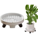Dpzo - plateau � plantes avec roulettes pour plantes, en pot plateau pour pot de fleurs , dessous de ...