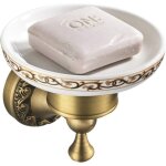 Dpzo - porte savon en laiton bronze avec fixation murale, style antique, idéal pour salle de bain Dpzo - porte savon en laiton bronze avec fixation murale, style antique, idéal pour salle de bain