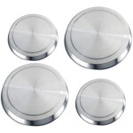Dpzo - jamais utilis] protection cuisinire lectrique, couvre plaque en acier, lot de 4, acier inox, ...
