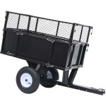 Dpzo - jamais utilis] remorque basculante pour tondeuse de pelouse charge de 150 kg