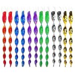 Dpzo - rpulsif oiseaux, 12 pices pouvantail spirale rflchissante pour effrayer les oiseaux, 30 cm ...