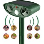 Dpzo - r�pulsif ultrasonique pour animaux, repousse chats, chiens, oiseaux et visons, solaire, id�al ...