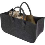 Dpzo - sac en feutre sac de courses sacs de rangement pliables pour bois de chemine avec poignes 50 ...