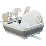 Dpzo - s�choir � vaisselle pliable, �gouttoir portable, organisateur de cuisine pour camping - car et ...