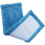 Dpzo - serpill�res en microfibre remplacement vadrouille pour balai 2pcs (bleu)