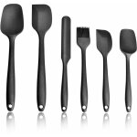 Dpzo - spatule silicone, spatule cuisine, outil cuisine en silicone de qualit� alimentaire, noir