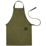Dpzo - tablier atelier soudeurs en toile vert, tissu avec rivet pour jardin, cuisine et poterie (hsw ...