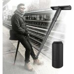 Dpzo - tabouret pliant portable, charge maximale 200 kg, r�glable en hauteur pour activit�s en plein ...