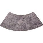 Dpzo - tapis de douche rond festonn, tapis de douche quart de rond en microfibre, lavable en machine, ...