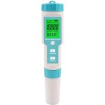 Dpzo - testeur de salinit� de piscine, compteur ph et salinit� num�rique 5 en 1 pour piscine et spa