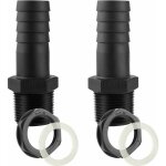 Dpzo - trop - plein pour cuve de 25mm avec passage paroi pour cuve d'eau de 1000l - raccord mle pour ...