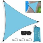Dpzo - voile d'ombrage triangulaire, 3 x 3 x 3m toile ombrage triangle imperm�able, avec protection uv ...